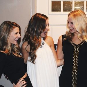 White high neck BCBG mini dress